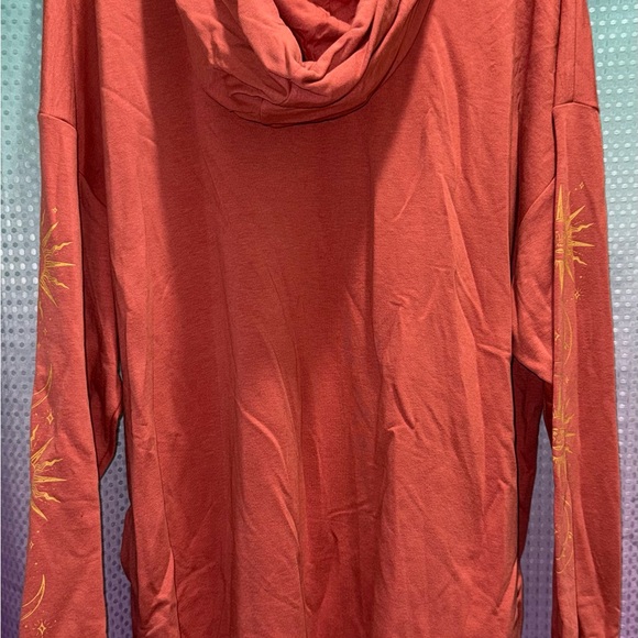 NWT Torrid 2X Coral Orange Celestial Hoodie - Picture 3 of 3
